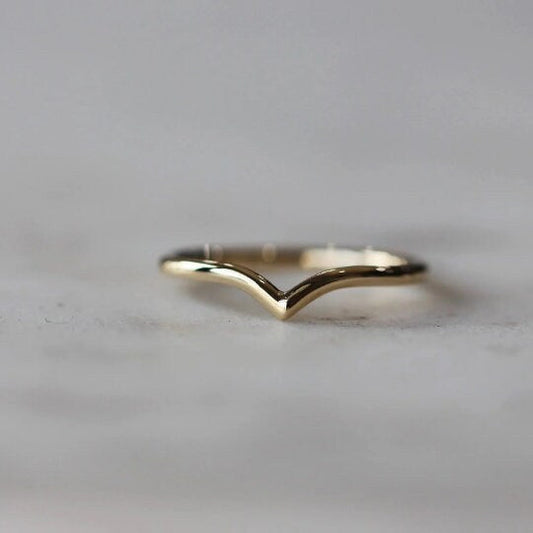 14k Gold Stacking Ring - Everyday Ring - Gift For Her