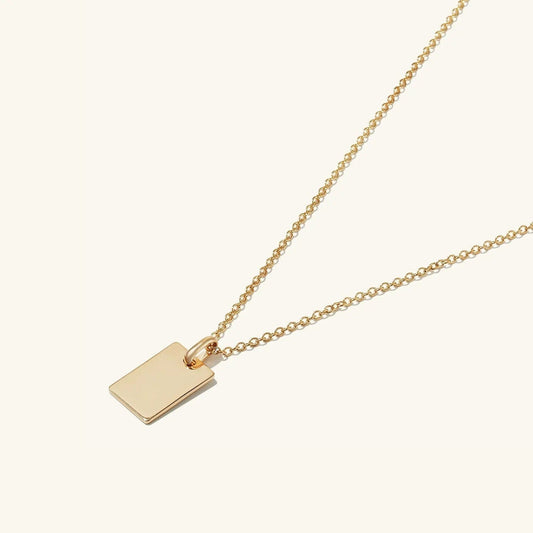 Initial 14K Pendant Disc / 14K Gold Disc Necklace Personalized / Initial Pendant Necklace